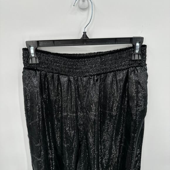 7 FOR ALL MANKIND Luxe Elastic Waist Jogger in Black Shine // S - Picture 7 of 14